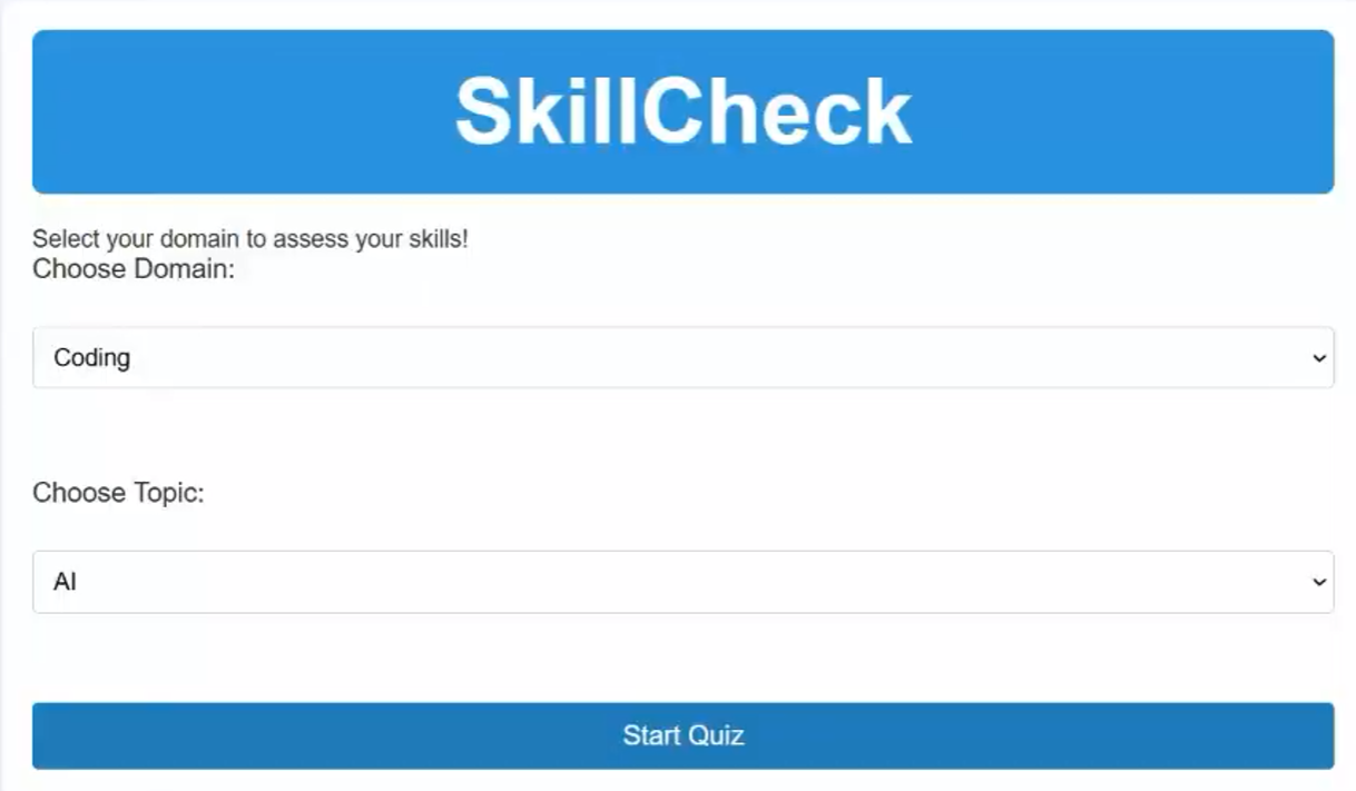 SkillCheck – AI Skill Evaluator